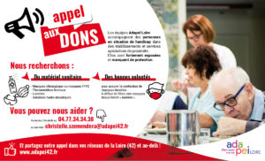 appel aux dons - COVID19