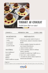 Fondant chocolat 3S